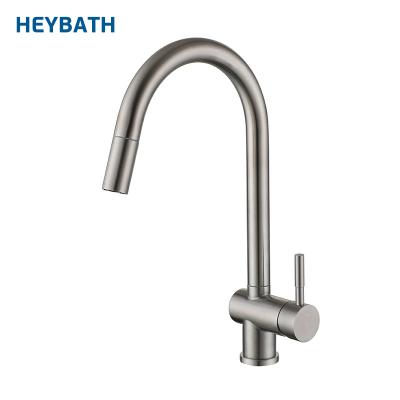 China Hot/Cold Water Mixer 304 Stainless Steel Kitchen Sink Faucet Double Handle Kitchen Faucet With Flexible Spout for sale