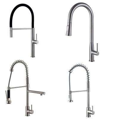 China Hot/Cold Water Mixer Household Long Neck Spring Kitchen Faucet Single Handle Kitchen Faucet for sale