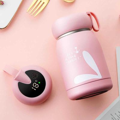 China PORTABLE Insulated Temperature Display Vacuum Flask 304 Stainless Steel Thermos Vacuum Smart Cup for sale