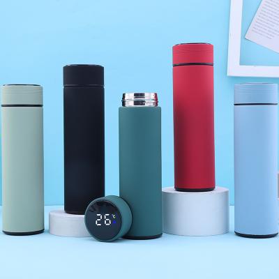 China Sale Morandi Color Vacuum LCD Touch Screen Display Temperature PORTABLE Thermo Hot Smart Mug Insulated Mug for sale