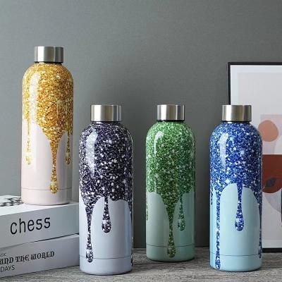 China PORTABLE Rubber Paint Double Wall Vacuum Bottle 20 Colors In Stock for sale