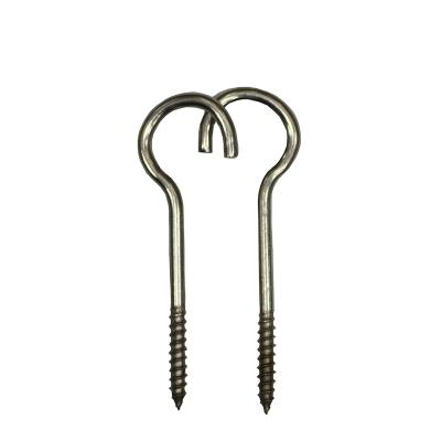 China Factory Direct Supply Flat Steel Screw with Ring Hook Wood Hook C Screw for sale