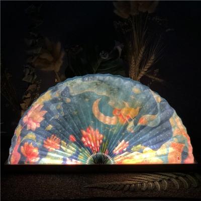 China Dropshipping modern led fan style night light decoration lighting led art table light lamps for home bedroom for sale