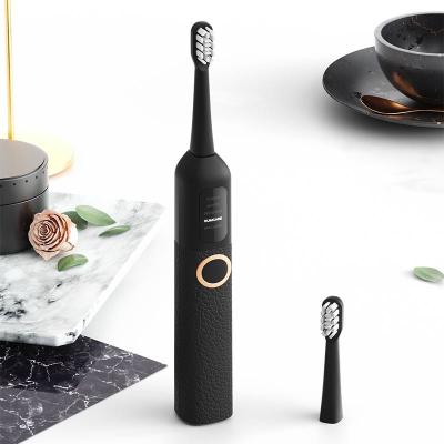 China Low Noise Technology Low Shock Feel Customized Waterproof Smart Portable Electric Toothbrush With Screen Sonic Toothbrush for sale