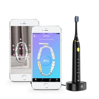 China 2021 ABS Multi-Function Smart Wireless UV Washable Brushes Charger Food Grade Ultrasonic Led Ultrasonic USB Electric Toothbrush for sale