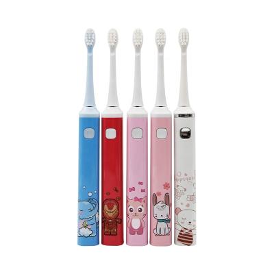 China Shenzhen factory cute kids toothbrush ABS food grade mini electric with timers for sale