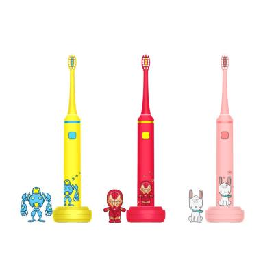 China Food Grade ABS J Style Factory Patented Custom Kids Toothbrush Cartoon Baby Eraser Automatic Care Ip67 Waterproof For Kids for sale