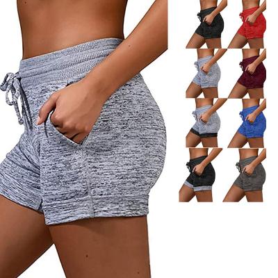 China ZC2109 2021 GP Fashion Woman Breathable Sweat Shorts Casual Dry Waist Fit Shorts Ladies Sports Fitness Stretch Shorts Women High for sale