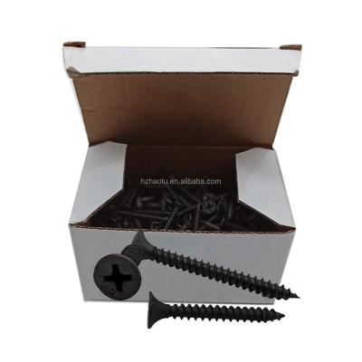 China Bugle Box Phillips Head Coarse Fine Thread Drywall Black Gypsum Head Drywall Screw for sale