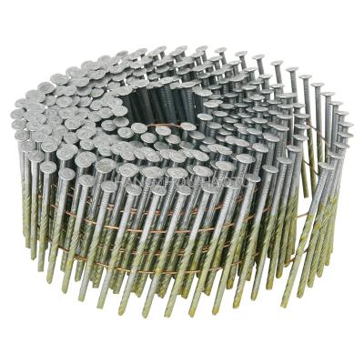 China Flat Head Diamond Point Galvanized Iron Steel Flat Paddle Coil Nail for sale