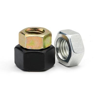 China Industry M6 M12 General Metric DIN 934 Stainless Steel Carbon Steel Black Galvanized Hex Nut for sale