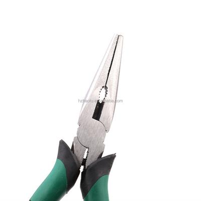 China Socket ; Twist; Cutting Professional Straight Jaw Long Needle Nose Pliers With Wire Cutter for sale