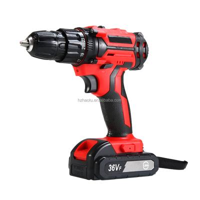 China Professional home use 12V 18V 36V lithium battery rechargeable handheld heavy duty drill set for sale