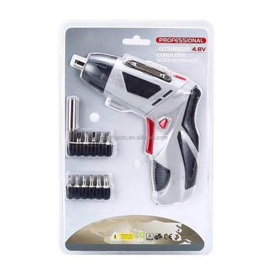 China Professional Home Use 10pcs High Quality Auto Rechargeable Cordless Power Machine Tool Screwdriver Set for sale