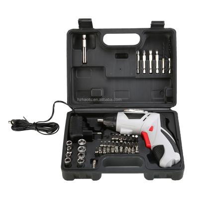 China Professional Home Use 45pcs High Quality Portable Rechargeable Cordless Power Tool Screwdriver Set for sale