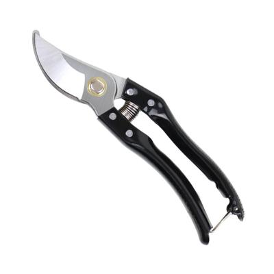 China Spray Painted Black Professional Cutting Durable Fruit Aluminum Alloy Handle Pruner Garden Scissors for sale