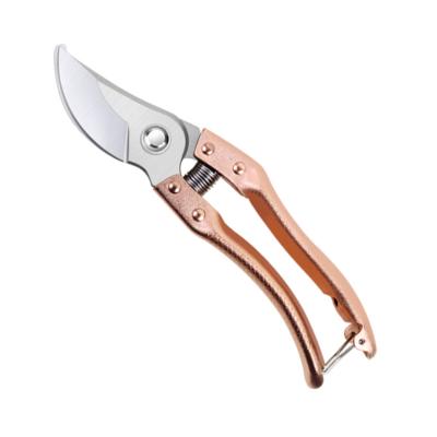 China Spray Painted Metal Handle Hot Sale Aluminum Alloy Yard Tool Durable Hand Pruner Scissors For Garden for sale