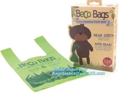 China Plant-Based Dog Waste Bag | Home Compostable | Dispenser Refill Rolls | Unscented Leak Proof Poo Bags Eco Friendly bio for sale