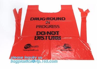 China Medical disposable Aprons and Lab Coats,Medical plastic apron tabard with printing,Medical doctor cheap custom apron for for sale