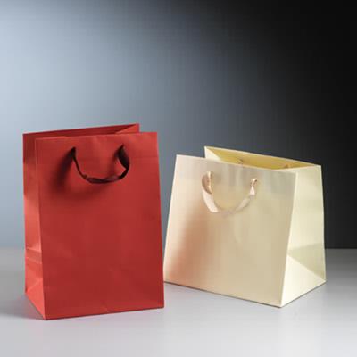 China las compras recicladas impresas de lujo de lujo llevan el bolso, impresión de la bolsa de papel, bolsa con la manija, papel de lujo de las compras del lema en venta