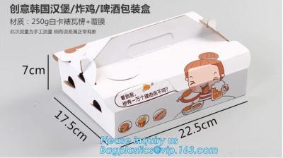 Chine La boîte de gâteau faite sur commande de papier d'imprimerie de produit chaud, boîtes de haute qualité à pizza de poignée, logo a imprimé la caisse d'emballage de papier de pizza dans le chea à vendre