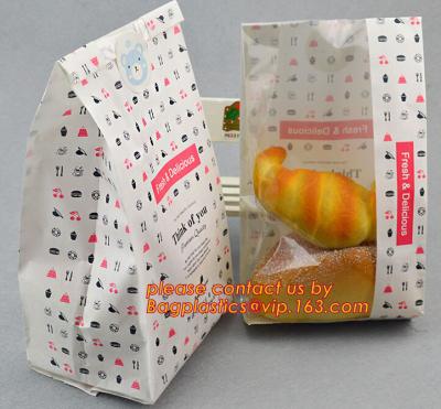 China Bolso de empaquetado de la bolsita del bocado del pan del mollete de las galletas de las galletas, Kraft y bolso de papel del pan marrón de la panadería, coate de encargo promocional en venta