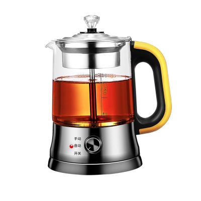 China 360 Degree Rotation Design New Base Home Use Steam Heating System Healthy Pot Tea Maker for sale