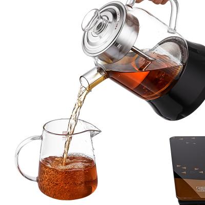 China 360 Degree Vending Appliances Automatic Glass Machine and Low Rotation Household Electric Manual Steam Heating Tea Maker for sale