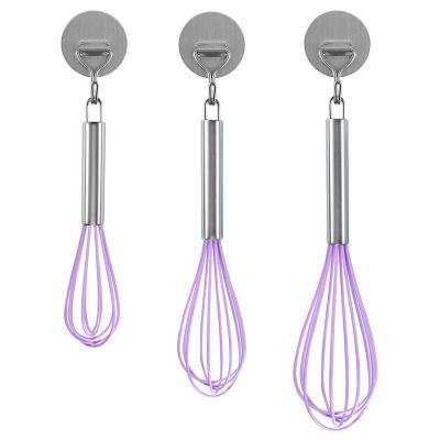 China Viable Household Manual Stainless Steel Egg Beater Silicone Egg Beater and Flour Mixer Cake Baking Tools Wholesale for sale