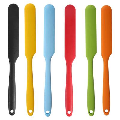 China Long Silicone Food Scraper Flour Scraper Integrated Children Viable Jam Scraper Small Cup Extra Wall for sale