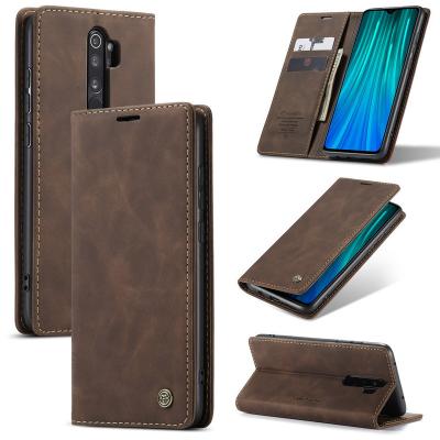 China Luxury Magnetic Note 8 Mobile Phone Cover Waterproof Matte Leather Wallet Mobile Phone Case and Flip Case For Xiaomi Redmi Pro Accessories for sale