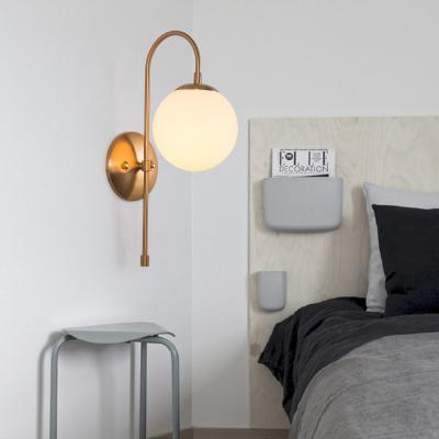 China Modern Nordic Indoor Wall Light Wholesale Price Bedroom Metal Minimalist Wall Lamps for sale