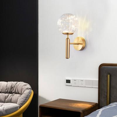 China Modern Luxury Led Indoor Wall Light Fixture Sconce Bedside Hotel Bedroom for sale