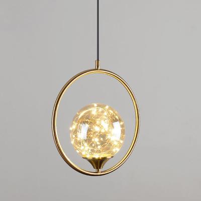 China Modern European Style Hotel Hanging Elegant Ceiling Led Modern Glass Luxury Pendant Light for sale