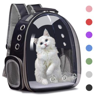 China Hot-selling outdoor portable viable cat bag pet backpack space capsule pet bag transparent cat supplies breathable backpack for sale