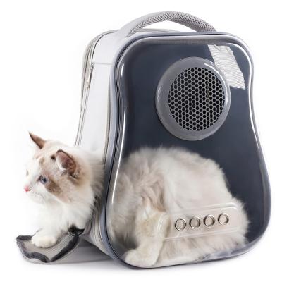 China Viable New Design Pet Carrier Bag Travel Cat Backpack Carrier Breathable Space Capsule Small Outdoor Expandable Pet Bags for sale