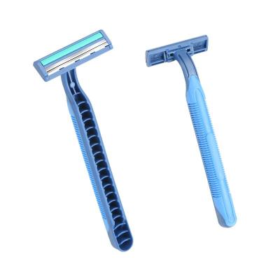 China Good Quality Twin Blade 2 Blade Razor Hotel Disposable Shaving Razor And Beard Trimmer For Men for sale