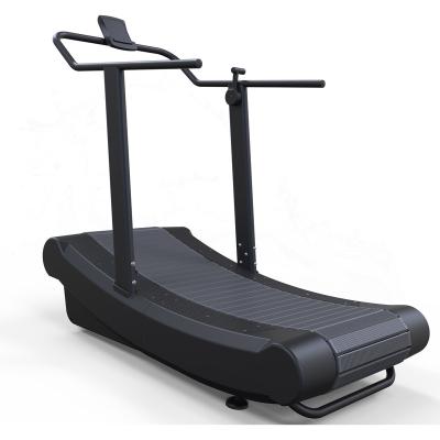 China Magnet Home Resistance Running Self-Propelled Treadmill For Gym Fitness Equipment Non-Motorized Treadmill (Aluminum Running Belt) for sale