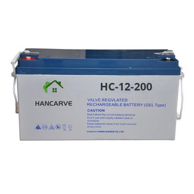 China Home Appliances Manufactures Wholesale Long Life 12v 200ah Solar Battery Deep Cycle Full Storage for sale