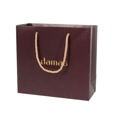 China Recyclable Custom Size Plain Paper Bags With Your Own Logo for sale