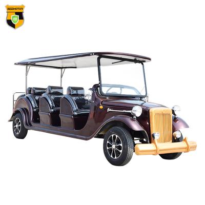 China Classic Antique Car 8 Seat Classic Car 72V Old Vintage Sightseeing Classic Cars 165-70-R13 for sale