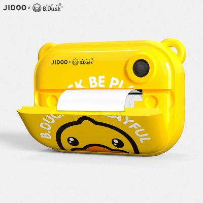 China B. DUCK Cartoon Cute 2.4 Support Mini Support WIFI 12MP Thermal Print WIFI Inch 12MP Video Digital Instant Camera For Kids for sale