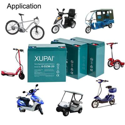 Китай Ebike High Performance Xupai 12V20ah Deep Cycle Battery For ebike продается