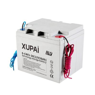 China XUPAI Updated Electric Power Systems 12V 38ah 6-CNFJ-38 Solar Gel Battery Gel Battery For Solar zu verkaufen