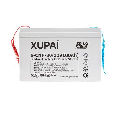 China Electric Power Systems 12V 80ah 6-CNFJ-80 XUPAI Updated Gel Battery Solar Gel Battery For Solar Energy Storage for sale