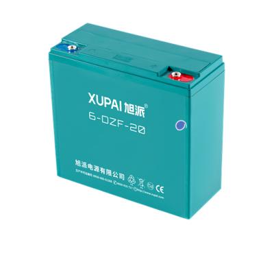 China Electric bicycles / scooters wholesale 4 battery 6 dzm-20 12V 20ah electric bicycle battery for sale