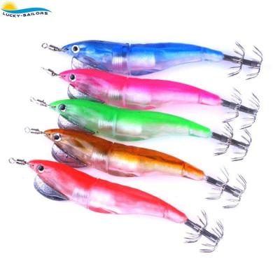 China Bright Shrimp Hard Bait Bait Fish Jigging Fishing Tail Glow in the Dark Artificial Spinner Lure Kit Jig Hook for sale