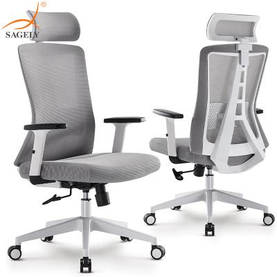 China Adjustable (height) Foshan Sagely Furniture  Customizable Executive Swivel Home Chair  Ergonomic Mesh Office Desk Chairs for sale