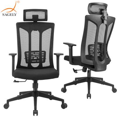 China Adjustable (height) SAGELY Bifma Executive Factory Price Furniture Design Computer Gaming Chairs Mesh Ergonomic Office Chair Chairs for sale