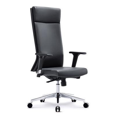 China Adjustable (height) Factory Direct Leather Office Executive Swivel Chair High Back Adjustable Office Chair for Sale for sale